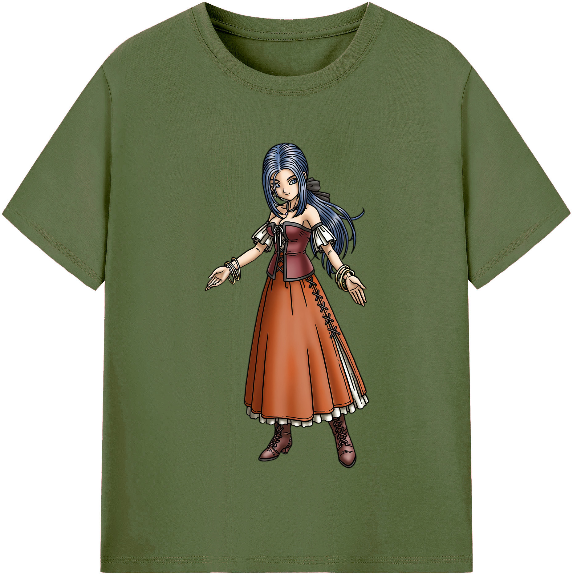 （画像用） ドラゴンクエスト Doragon Kuesuto Dragon Quest 綿100％半袖Tシャツ（フロントプリント）